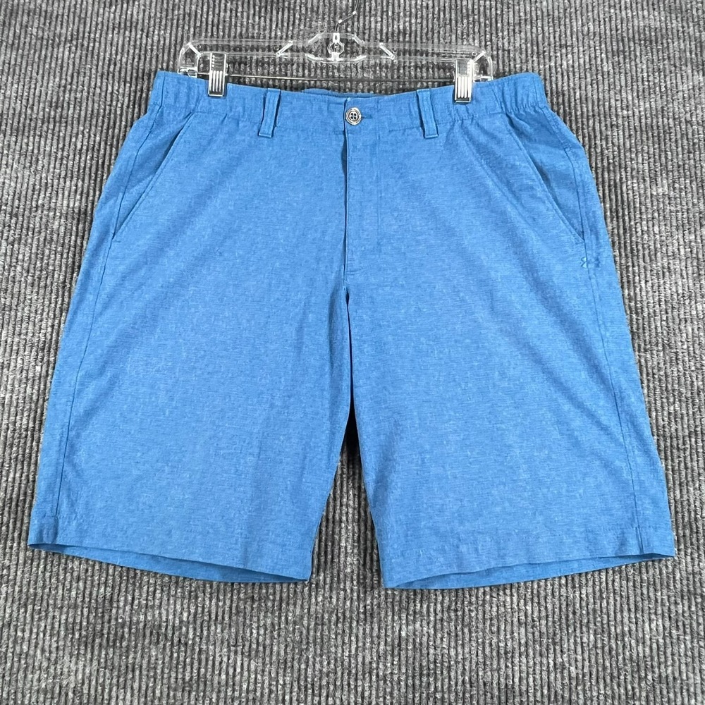 Under Armour Shorts Mens 38 Blue Performance Loose Fit Heat Gear Outdoor Golf
